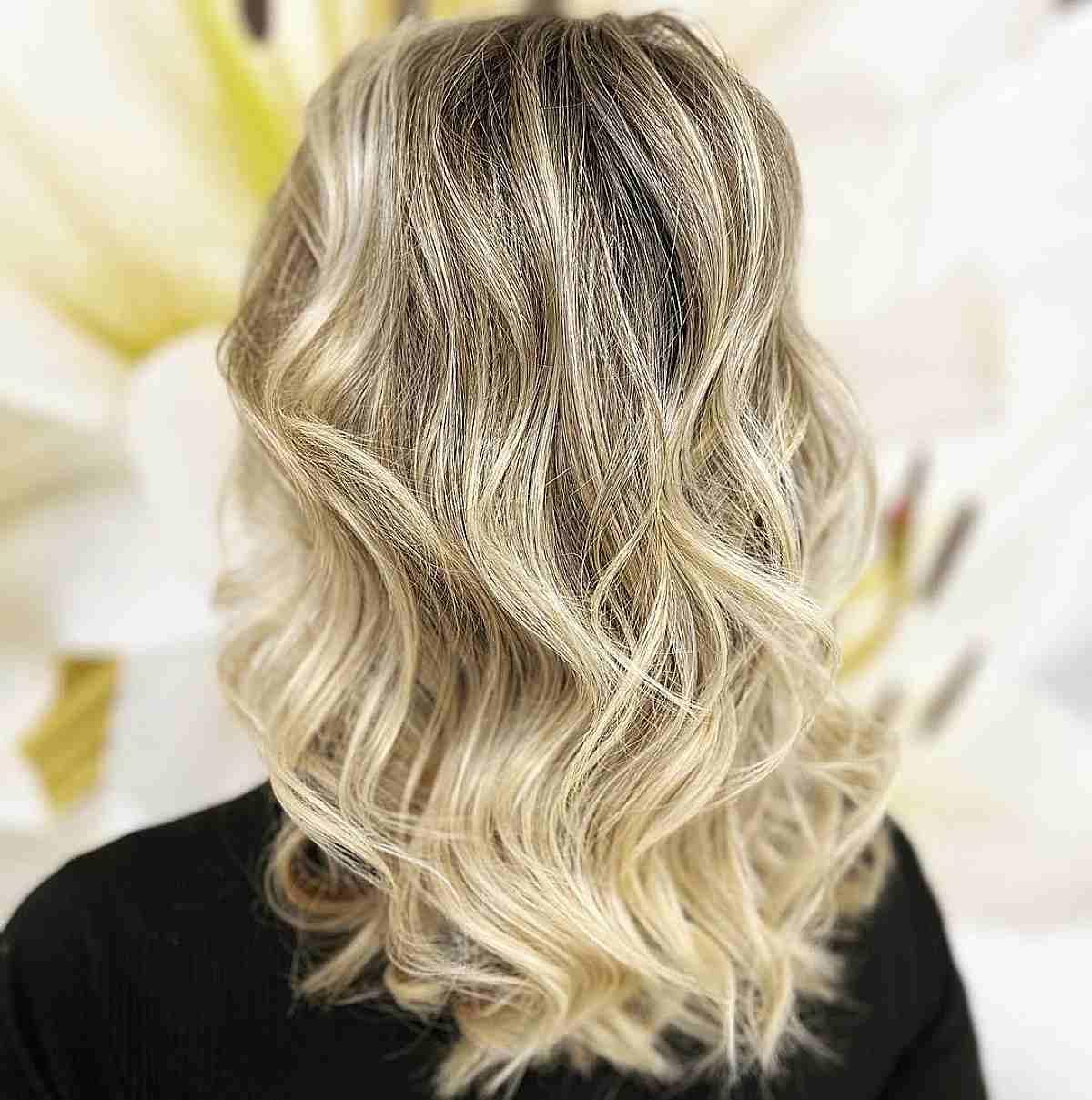 Combined Blonde Highlights and Lowlights