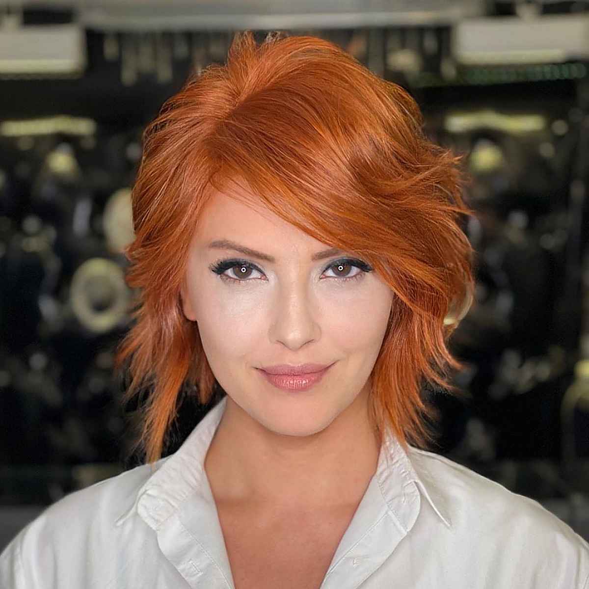 Coolest copper red bob