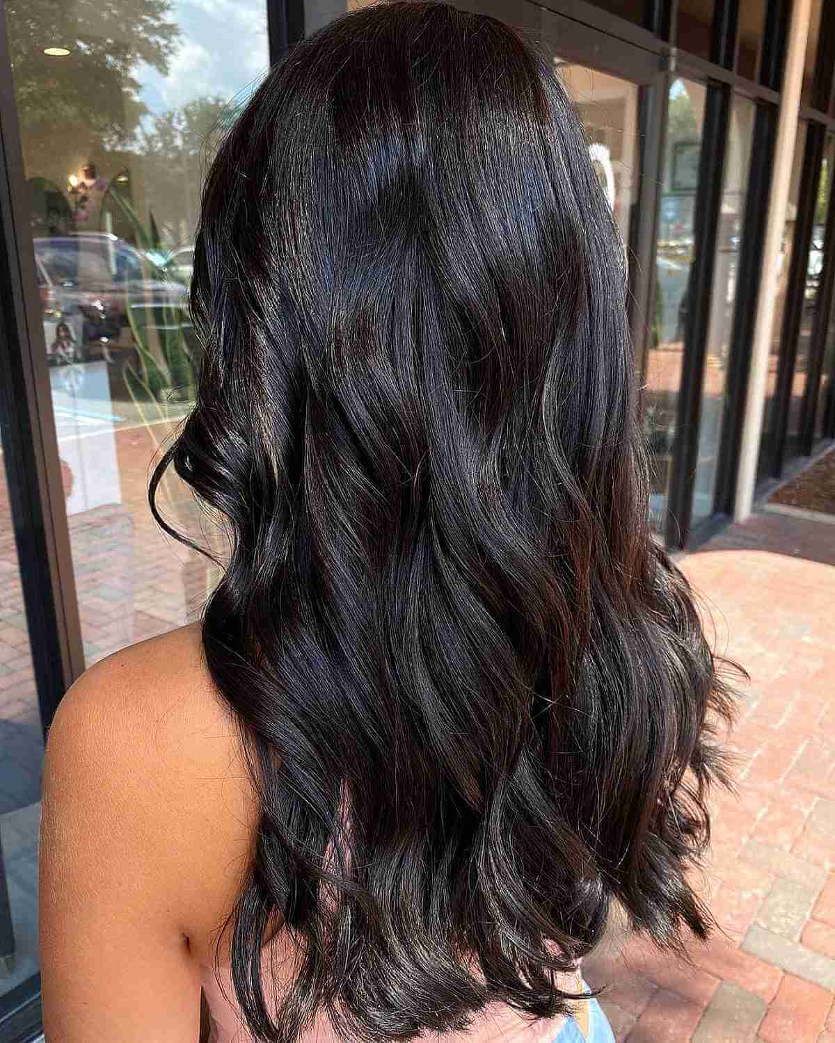 Dark Chocolate Hair with Soft Waves