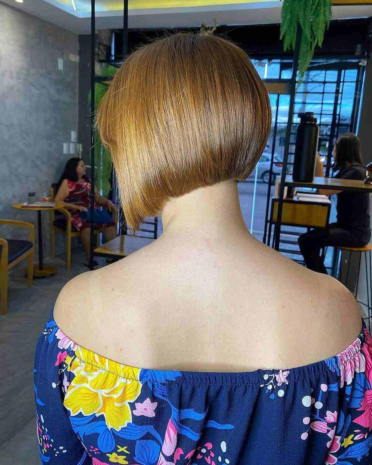 Dark Golden Blonde Bob for Thick Hair