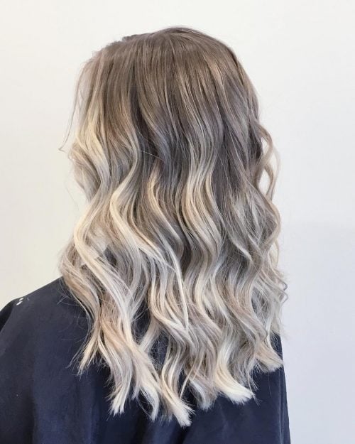 Dark to Light Platinum Ombre