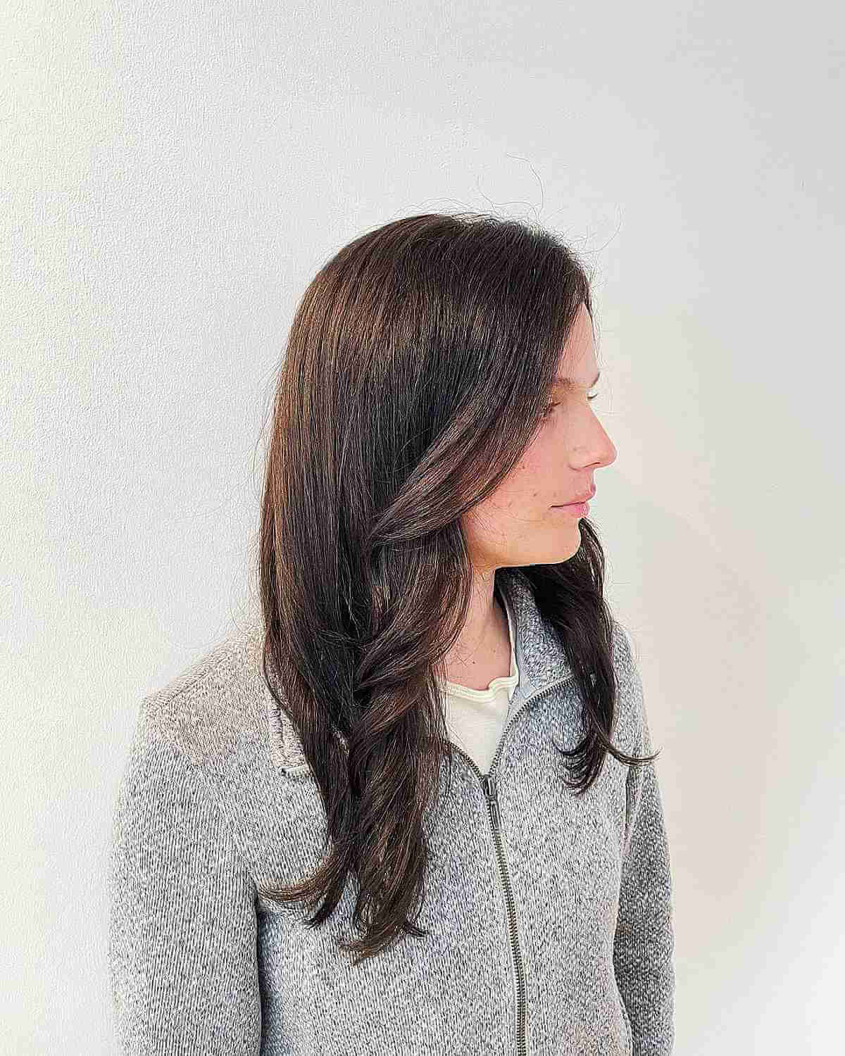 Deep Brunette Hair with Chestnut Undertones