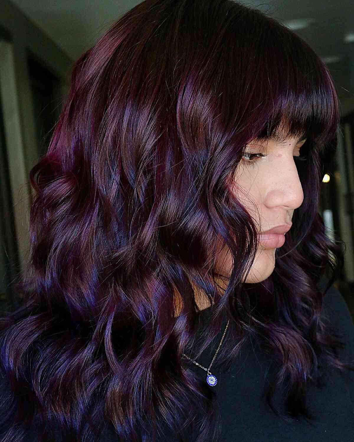 Deep Wine Black Cherry Hair Color