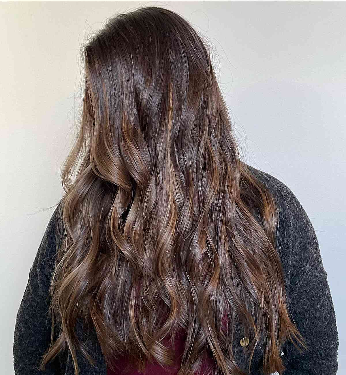 Delightful Chocolate Brown Hair with Highlights