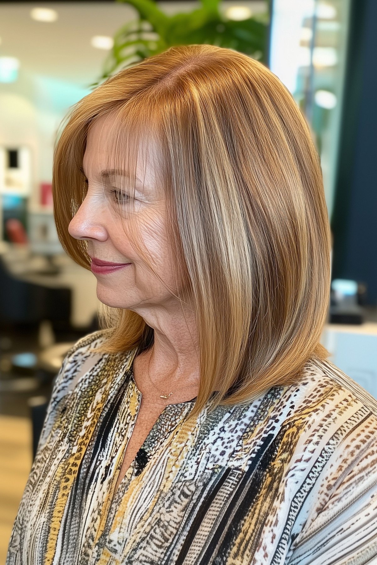 Dimensional Golden Blonde Highlights