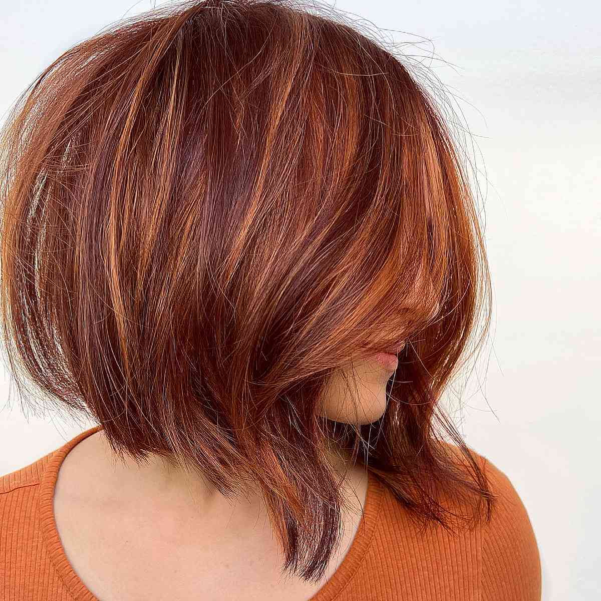 Dimensional Red-Copperish Short Hair