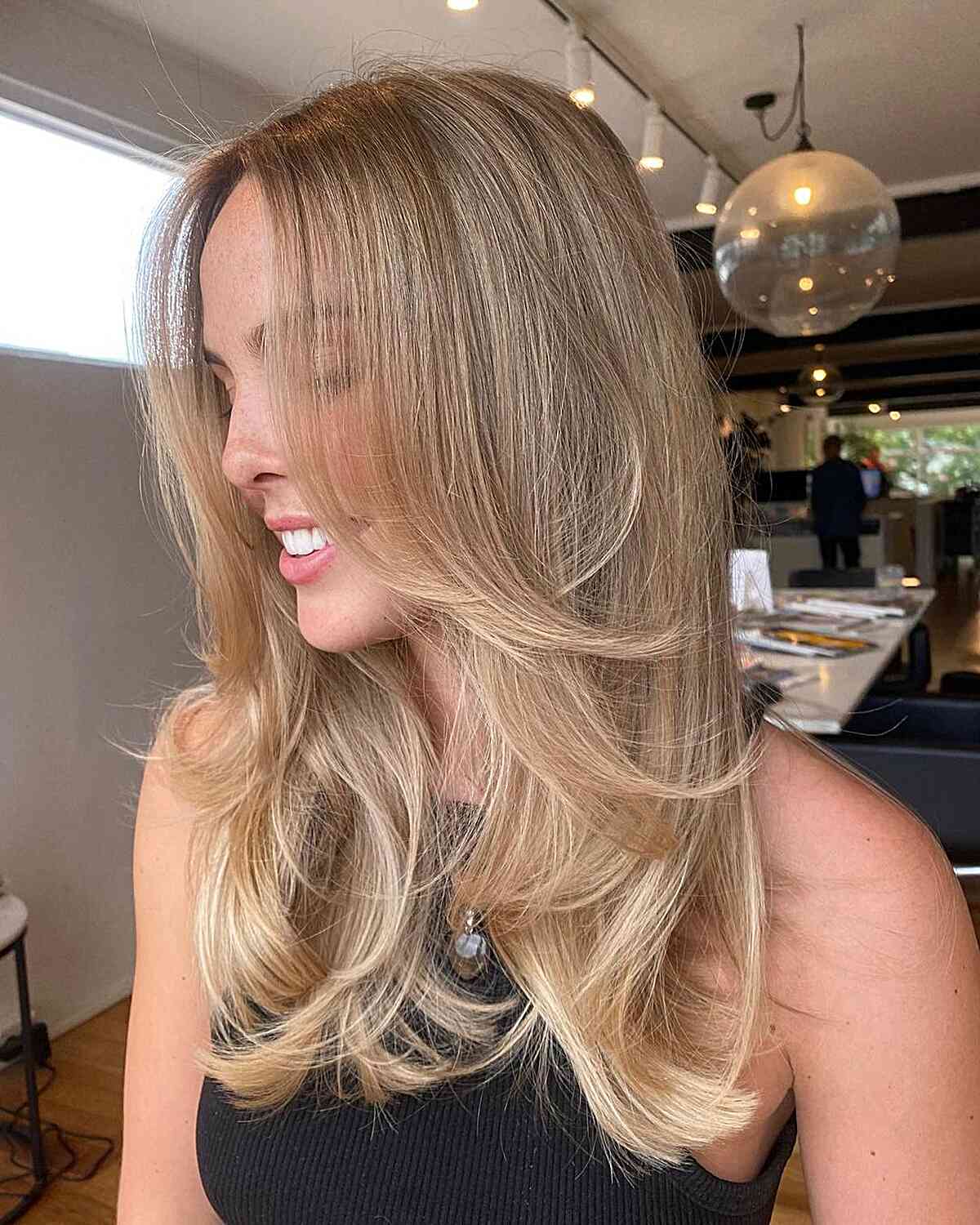 Dishwater Light Blonde for Mid-Long Hair