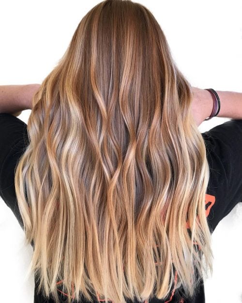 Enchanting Light Brown Hair to Blonde Ombre