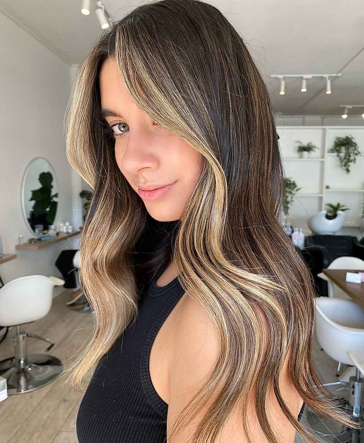 Extra Light Money Piece for Darker Hair