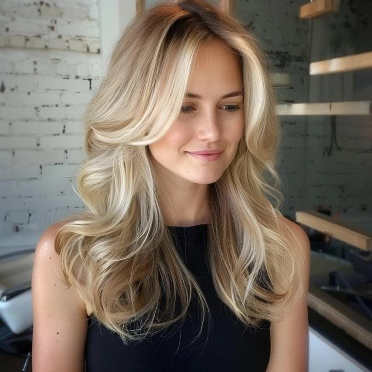 Fresh & Soft Blonde Highlights