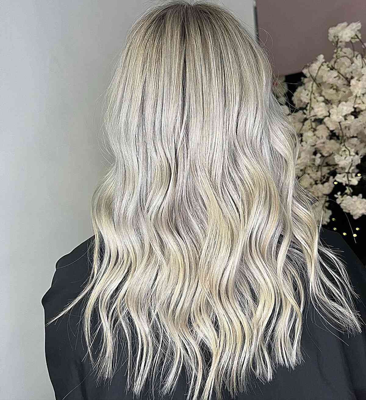 Full-Head Babylights on Blonde Platinum Hair