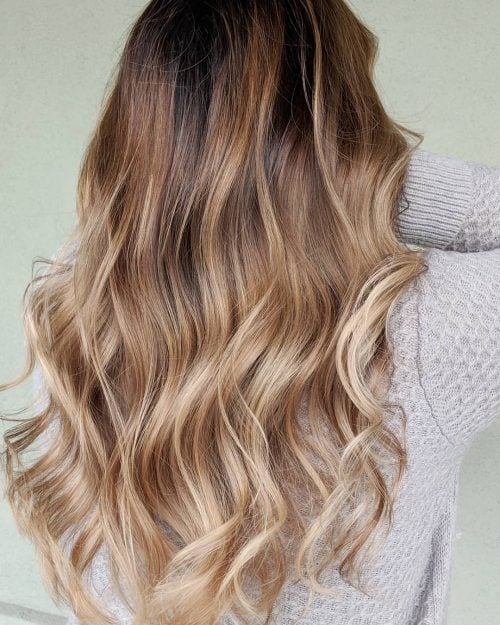 Glamorous Light Brown to Platinum Hair Color