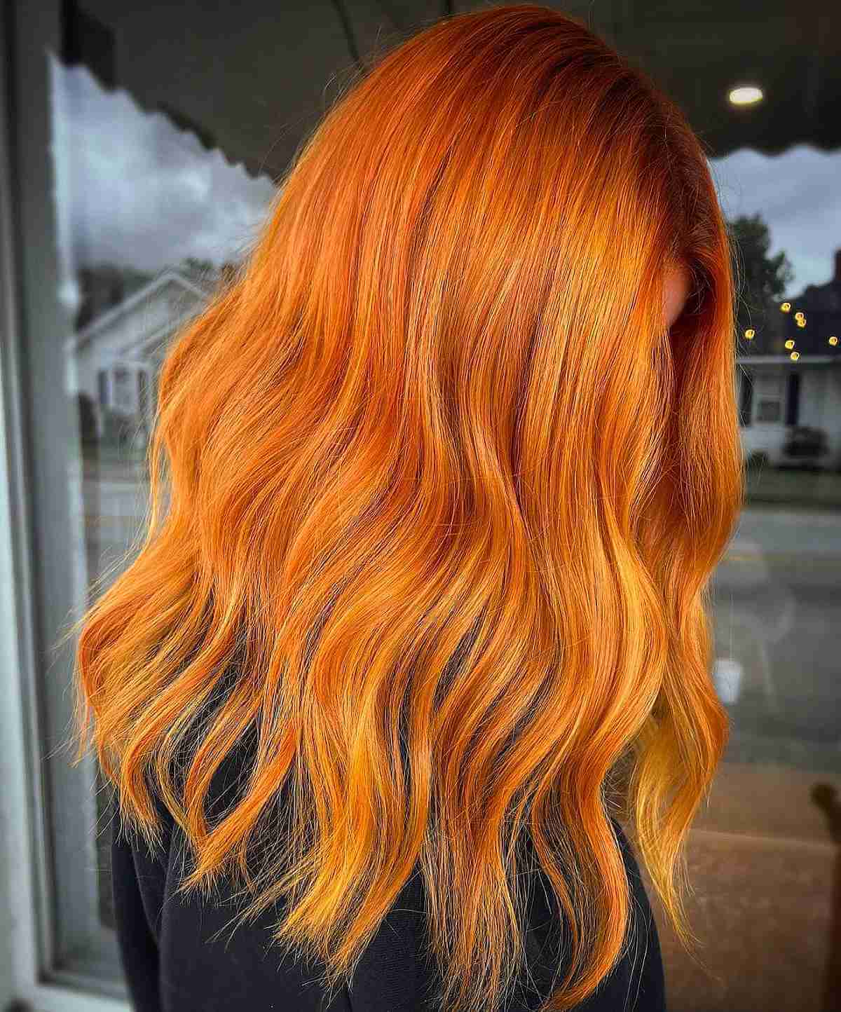 Glossy Pumpkin Spice Copper Lob