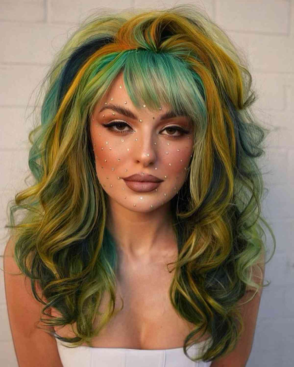 Green and Yellow Balayage