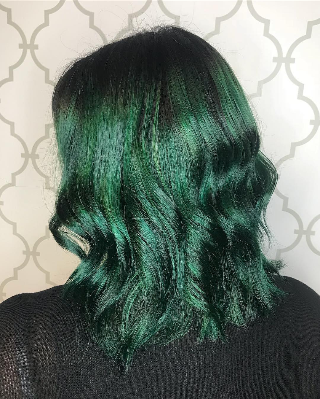 Green Emerald hair color