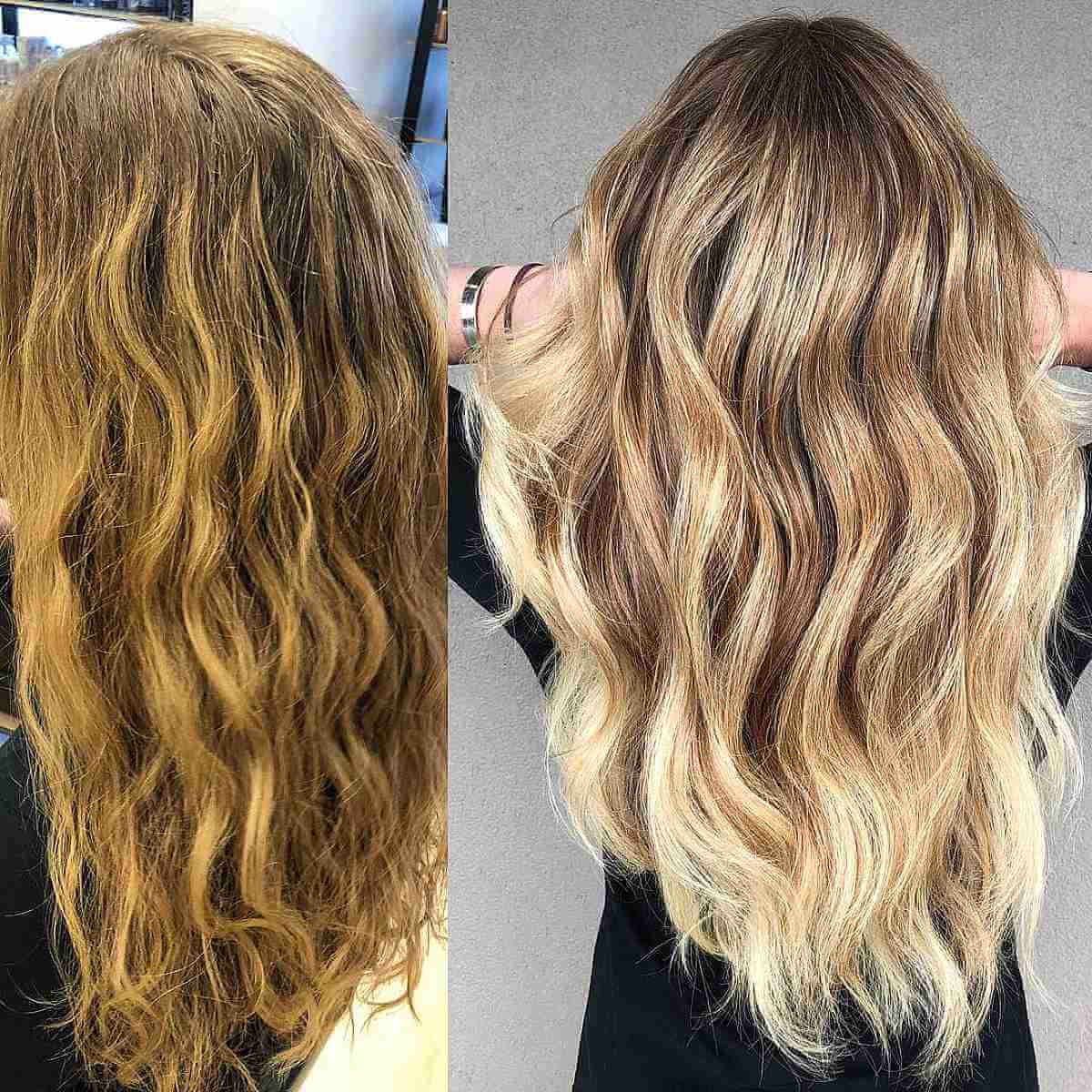 Honey Blonde Hand-Painted Balayage