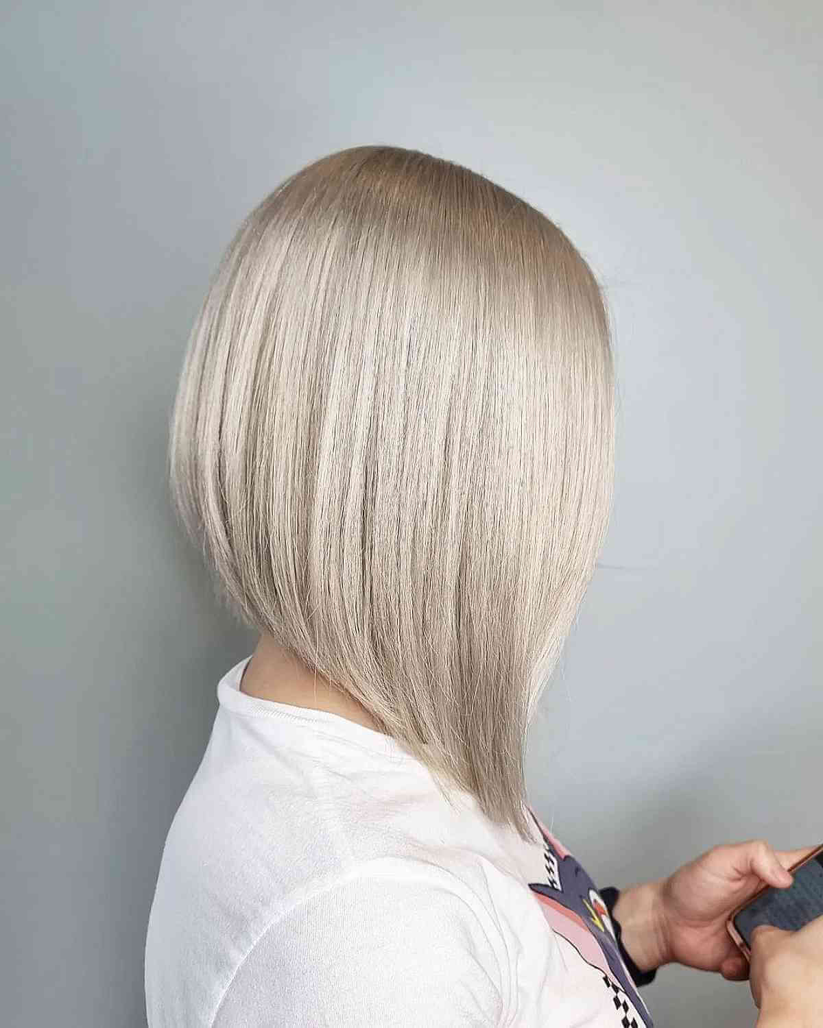 Ice Blonde Long Bob