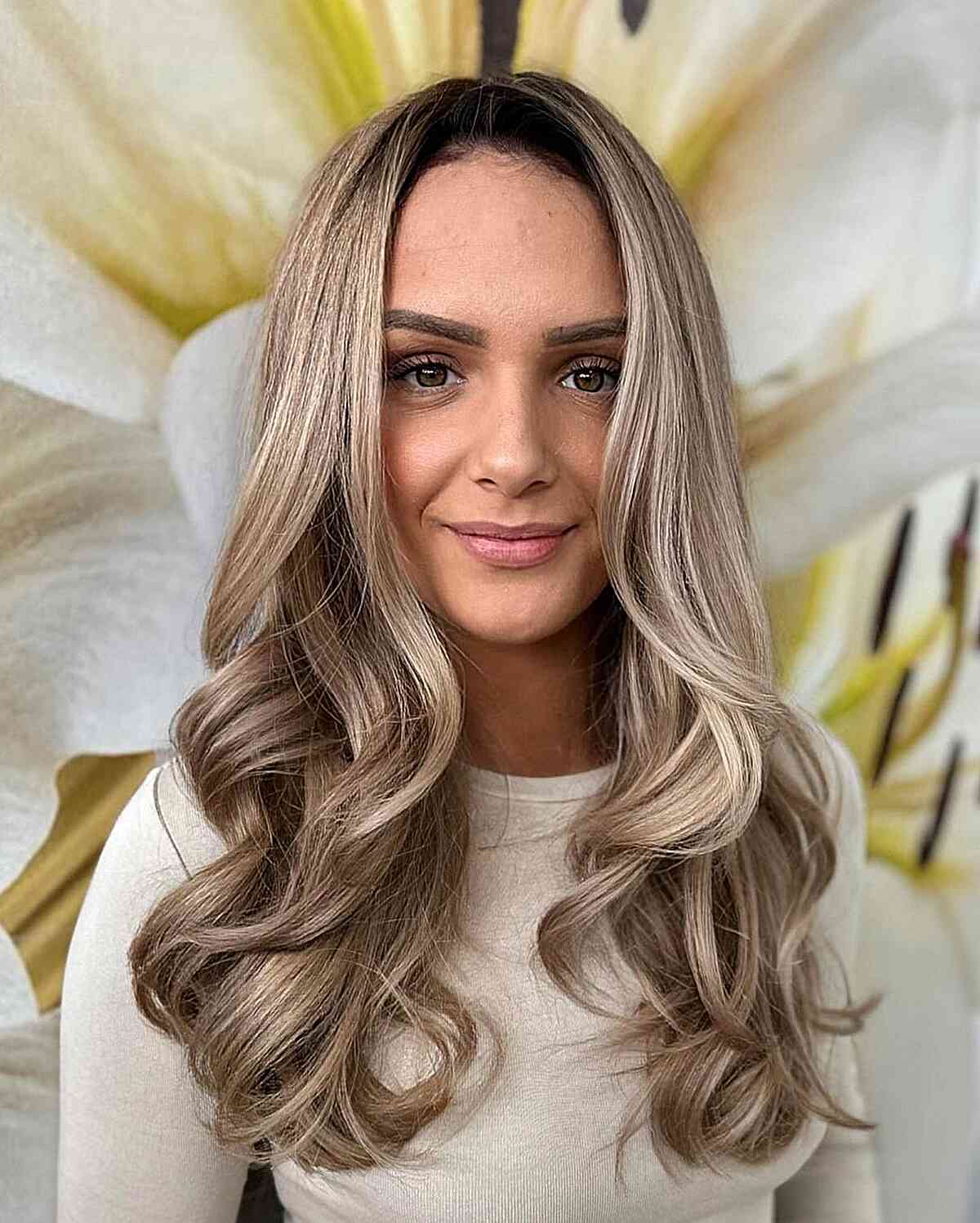 Light Blonde Hair with Brunette Tones