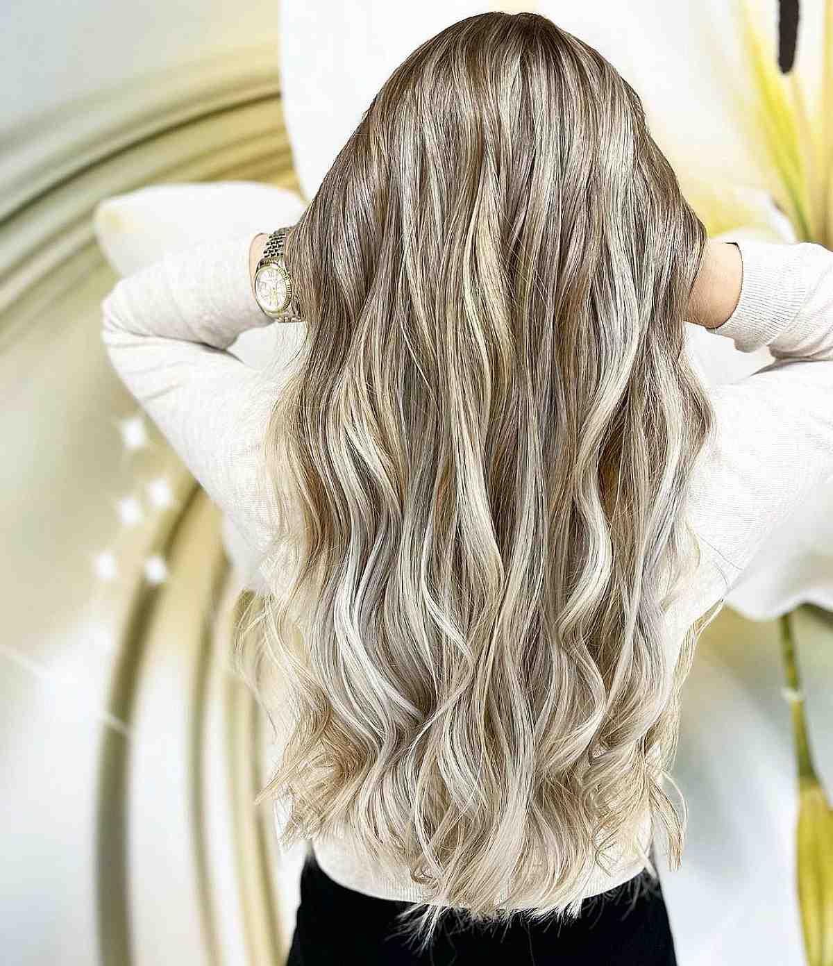 Light Blonde Highlights on Brown Hair