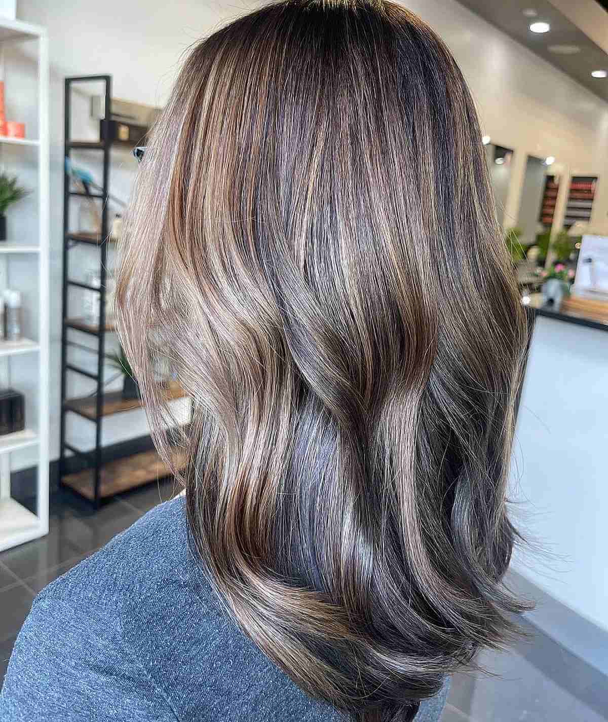 Light Brown Balayage Highlights for Medium Hair