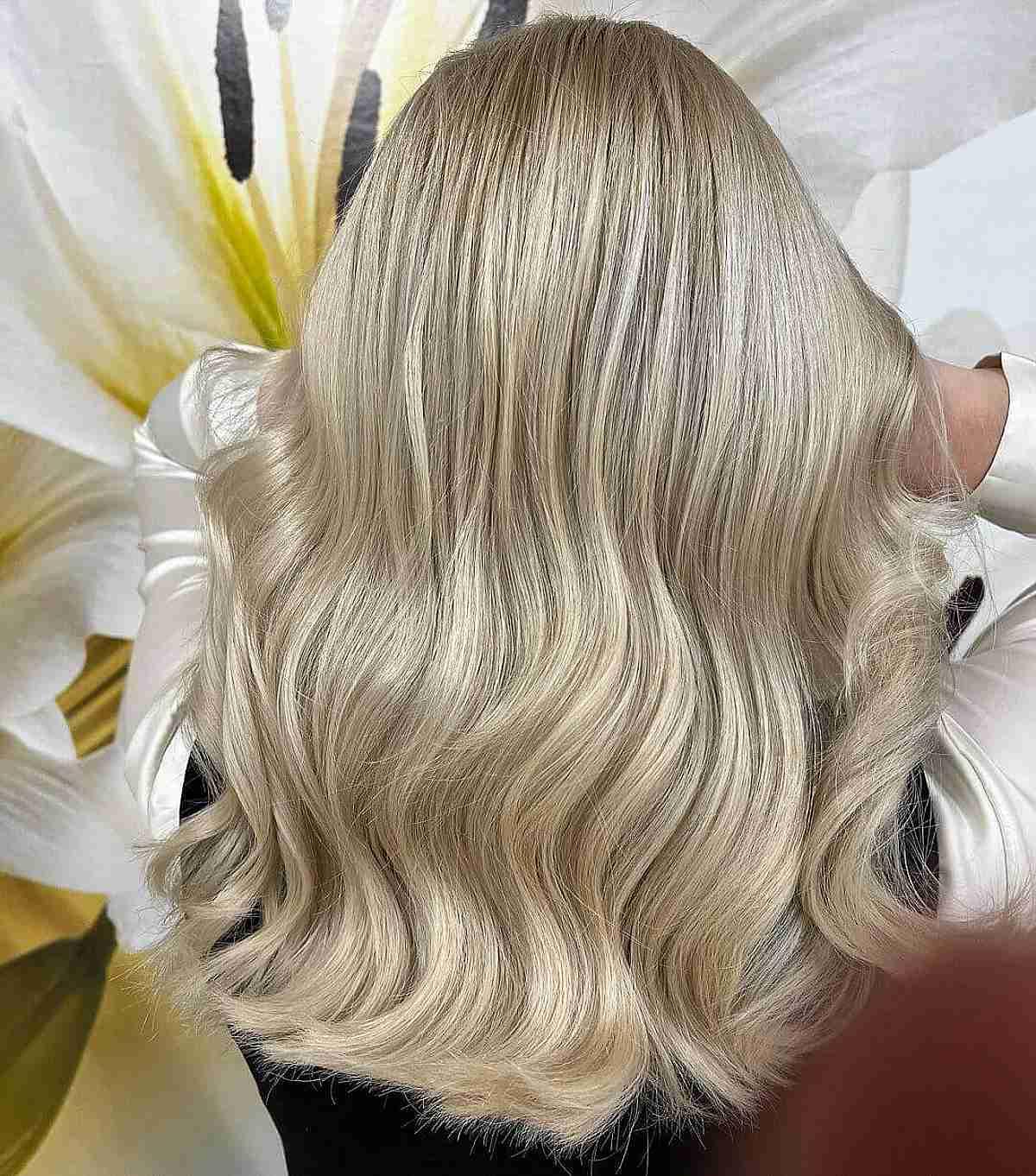 Light Champagne Blonde Straight Hair