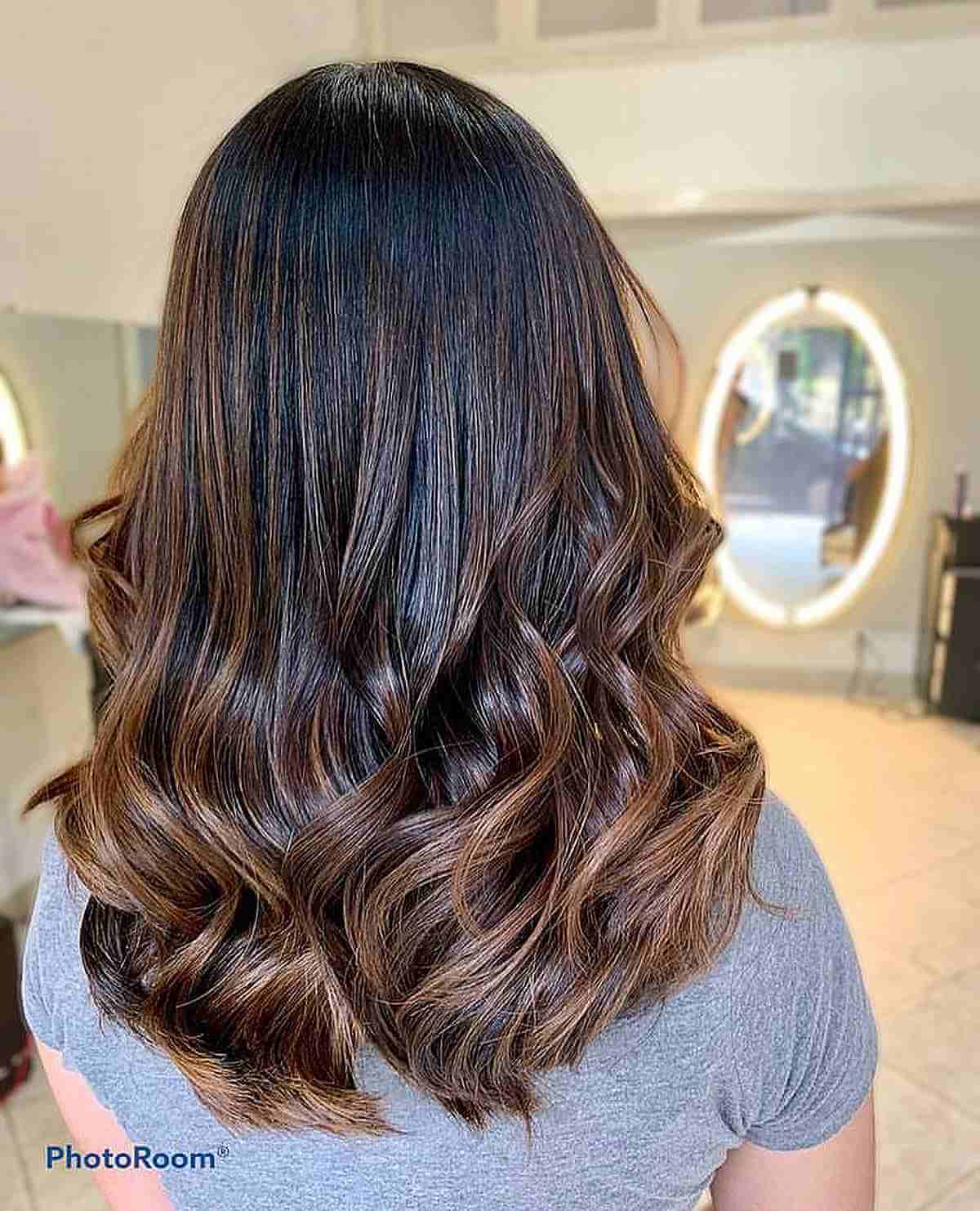 Light Mocha Brown Balayage Hair