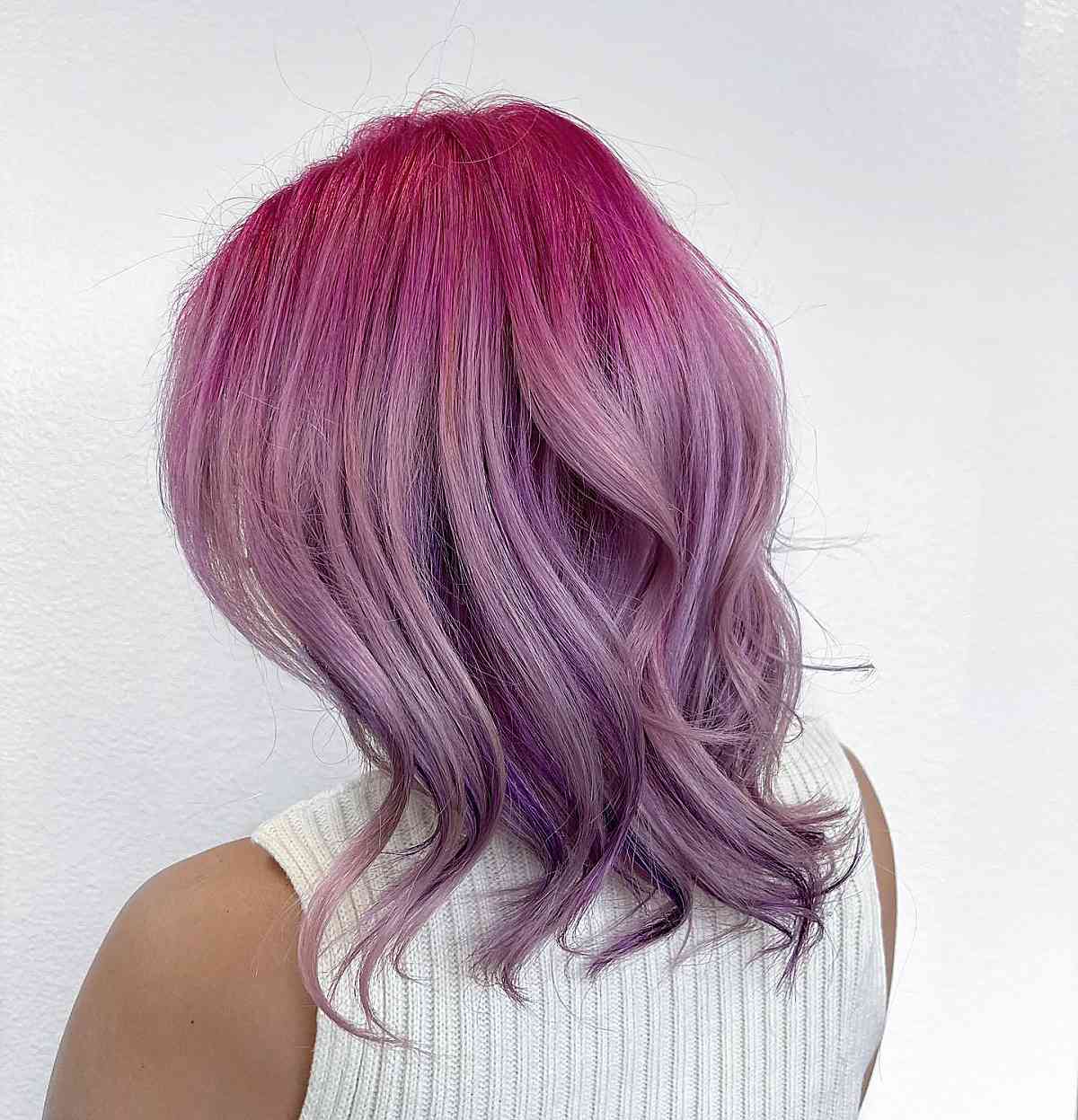 light purple and pink