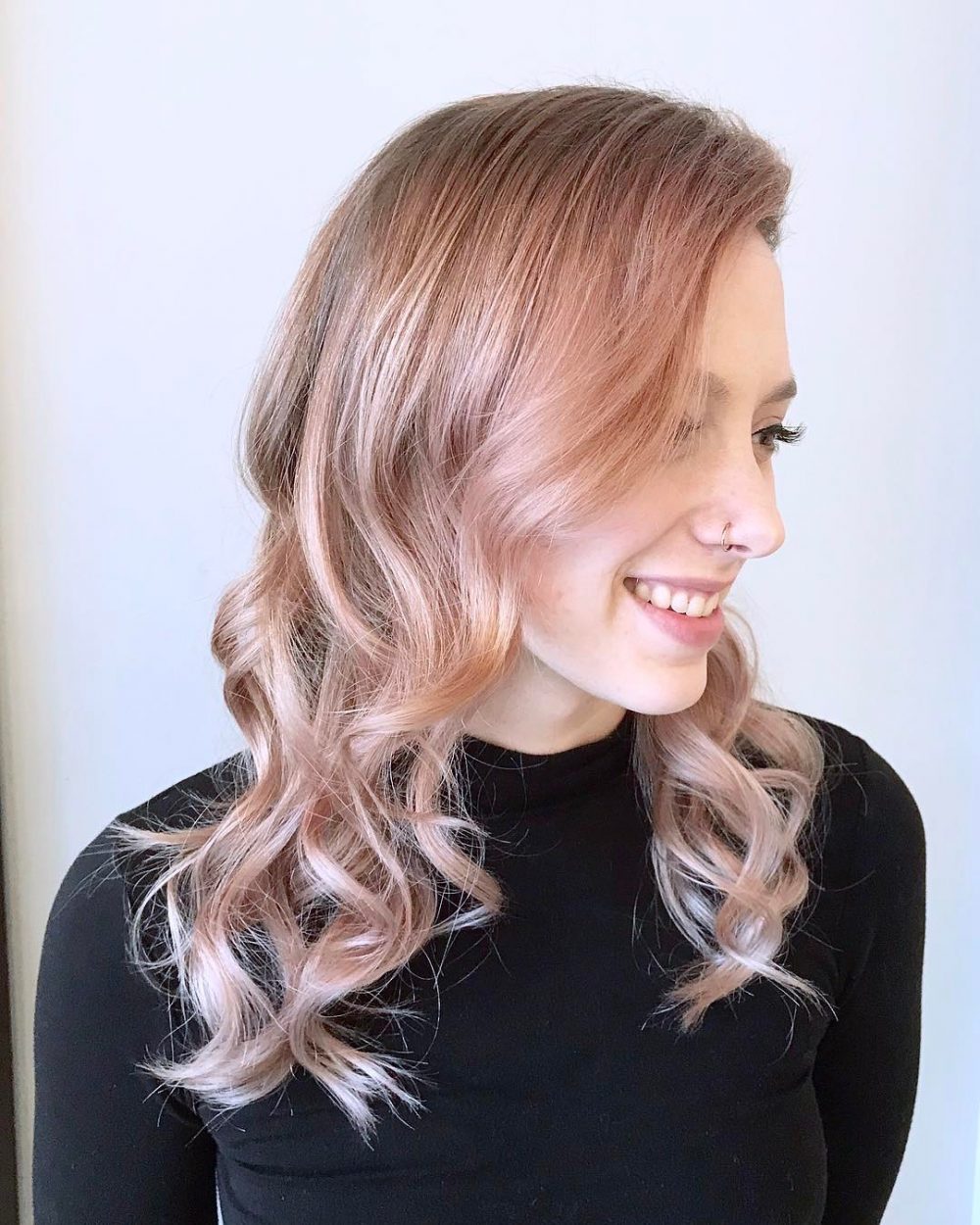 Light Rose Gold Hair Color