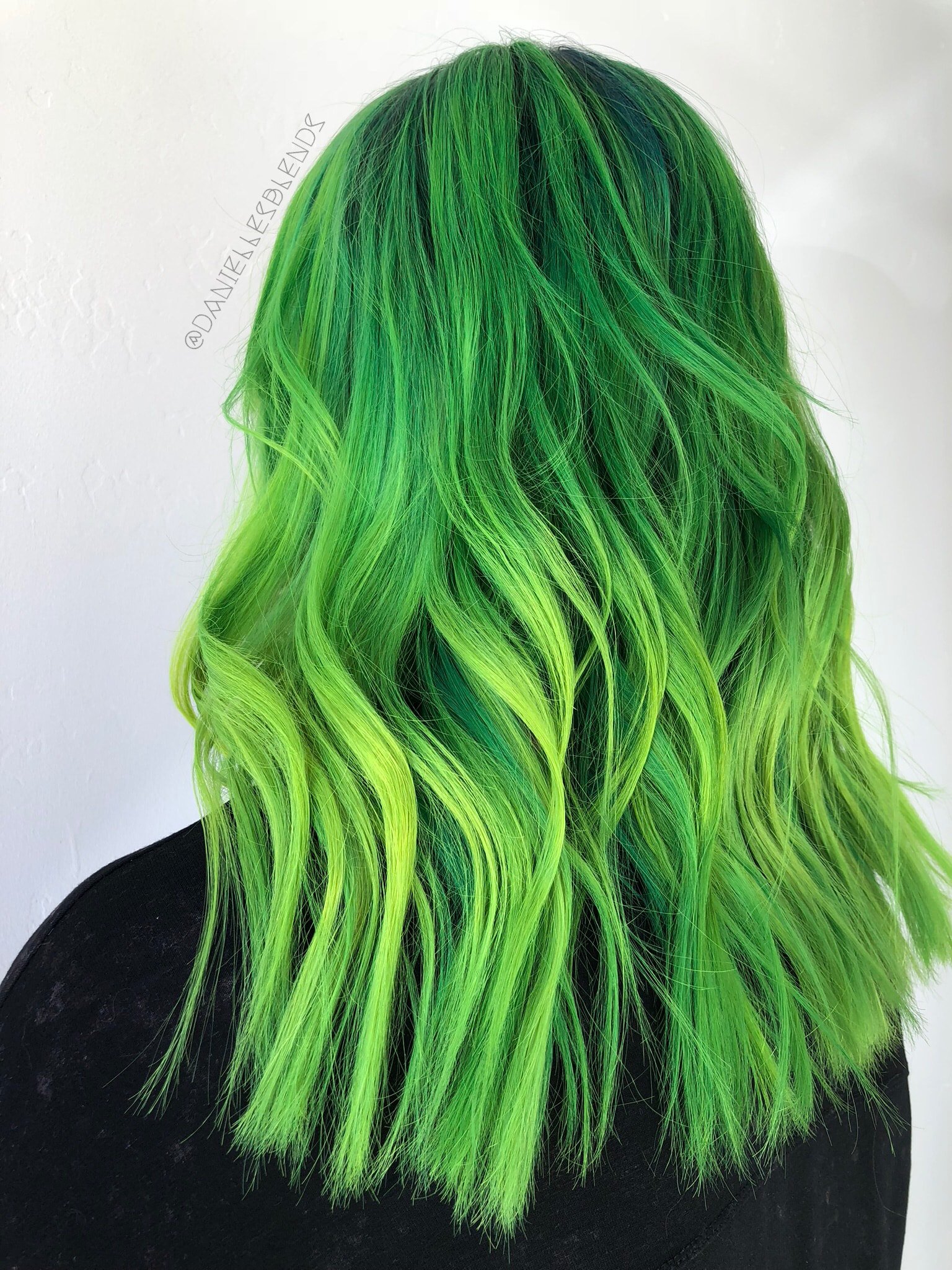 Lime Green hair