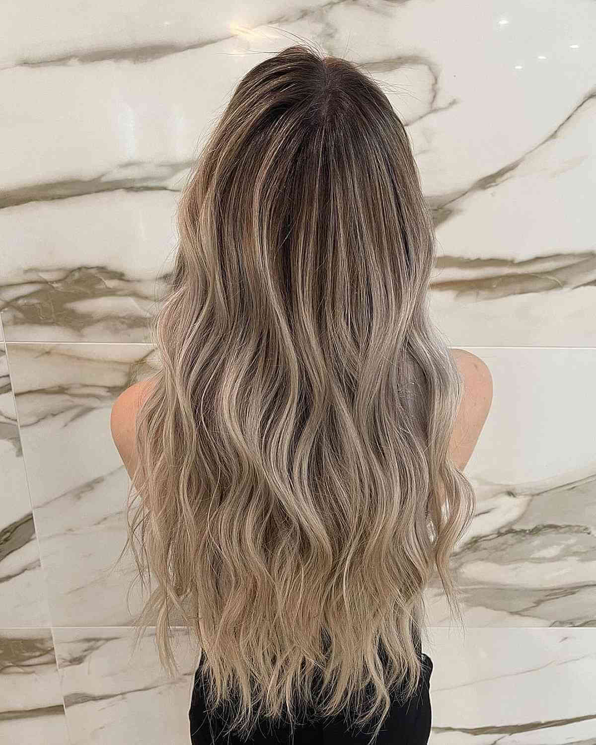 Lived-In Platinum Dishwater Blonde Color Melt