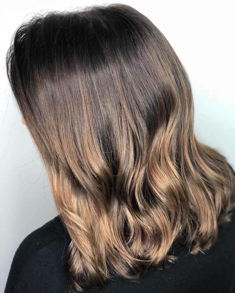 Low-Maintenance Dark to Medium Golden Brown Ombre