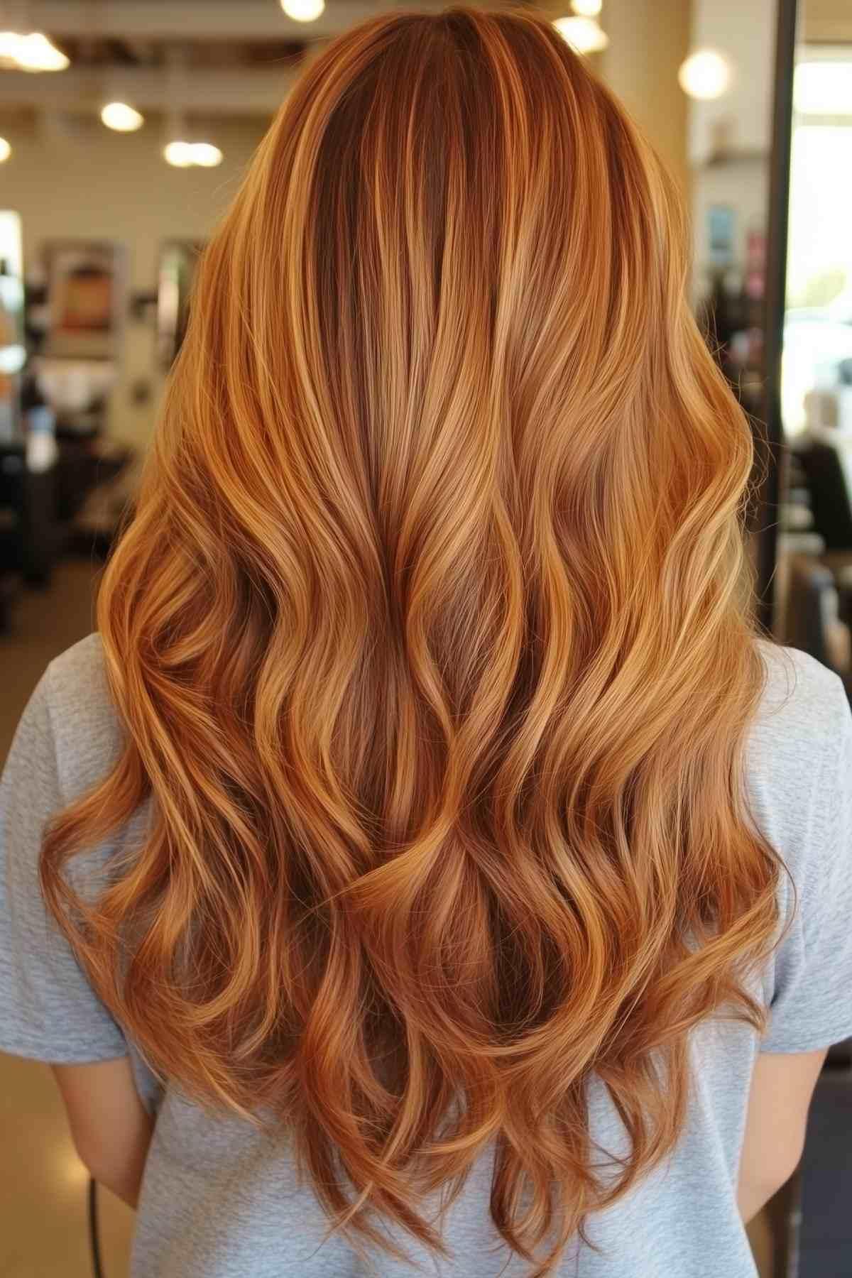 low maintenance warm ginger hair color