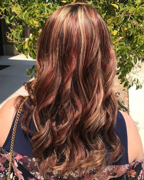 Medium Brown Hair With Subtle Red Highlights