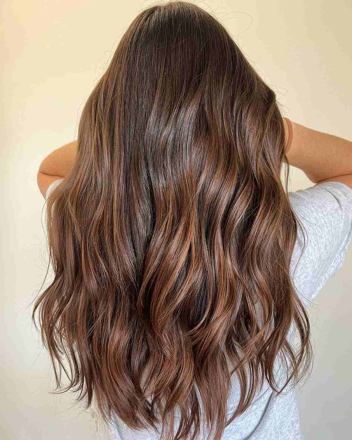 Melted Chocolate Balayage Hair