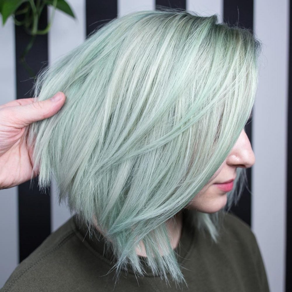 Mint Green hair