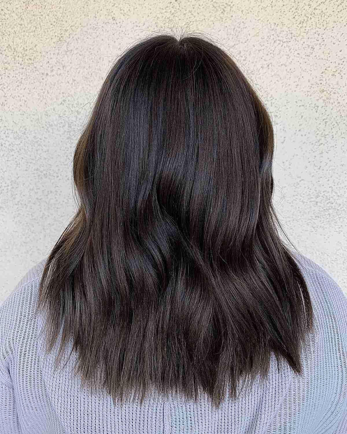 Mocha Coffee Brunette Hair Color