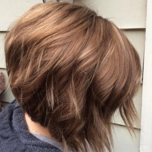 Mocha Swirl on a Bob Cut