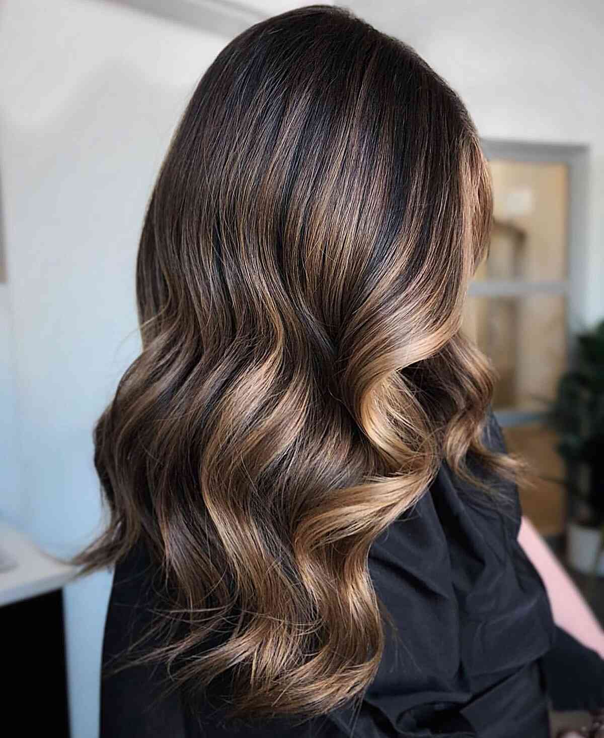 Must have dark chocolate brunette to chestnut ombre hair