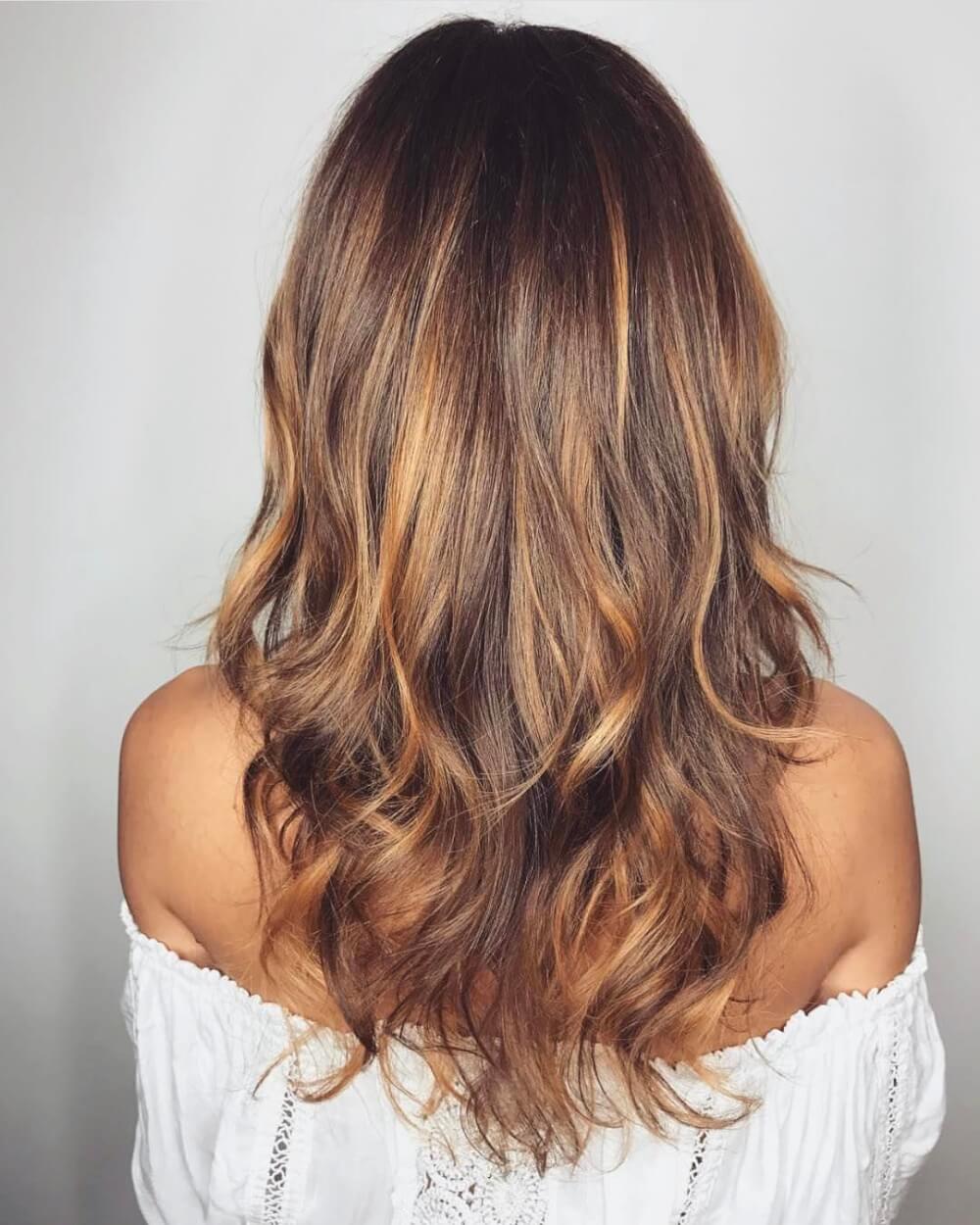 Natural Light Chocolate Brown Sun-Kissed Hair