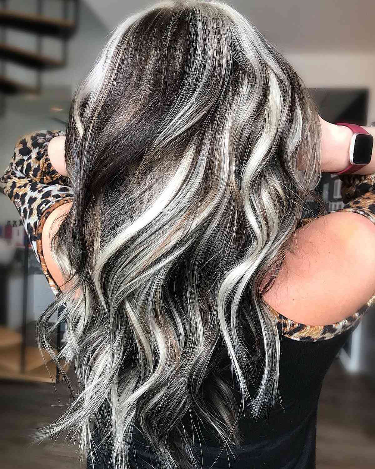 Platinum Highlights with Dark Underneath