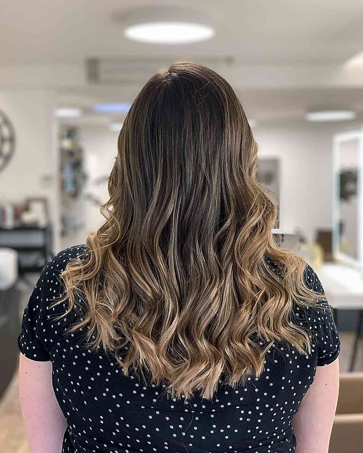 Powerful Light Brown to Warm Caramel Ombre