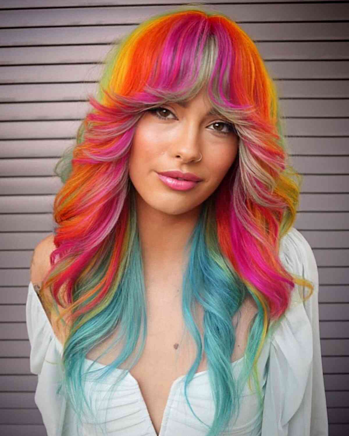 Rainbow Butterfly Cut