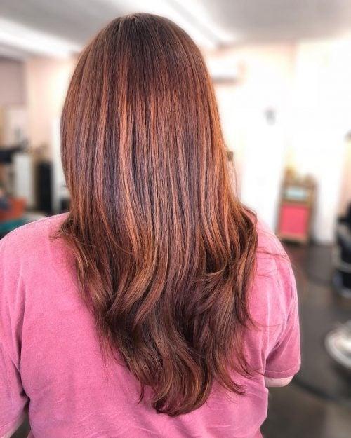 Red-Infused Dark Auburn Brown