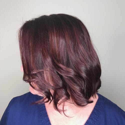 Rich Burgundy A-Line Bob