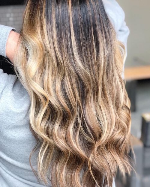 Sandy Caramel Highlights