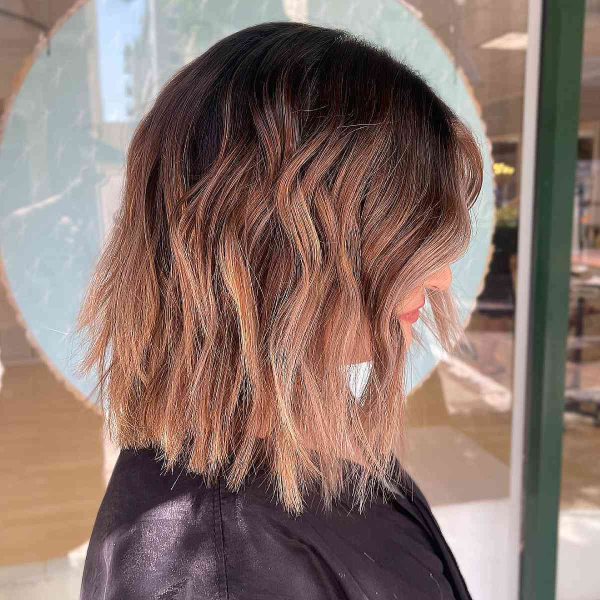 Short Lived-In Light Brunette Balayage