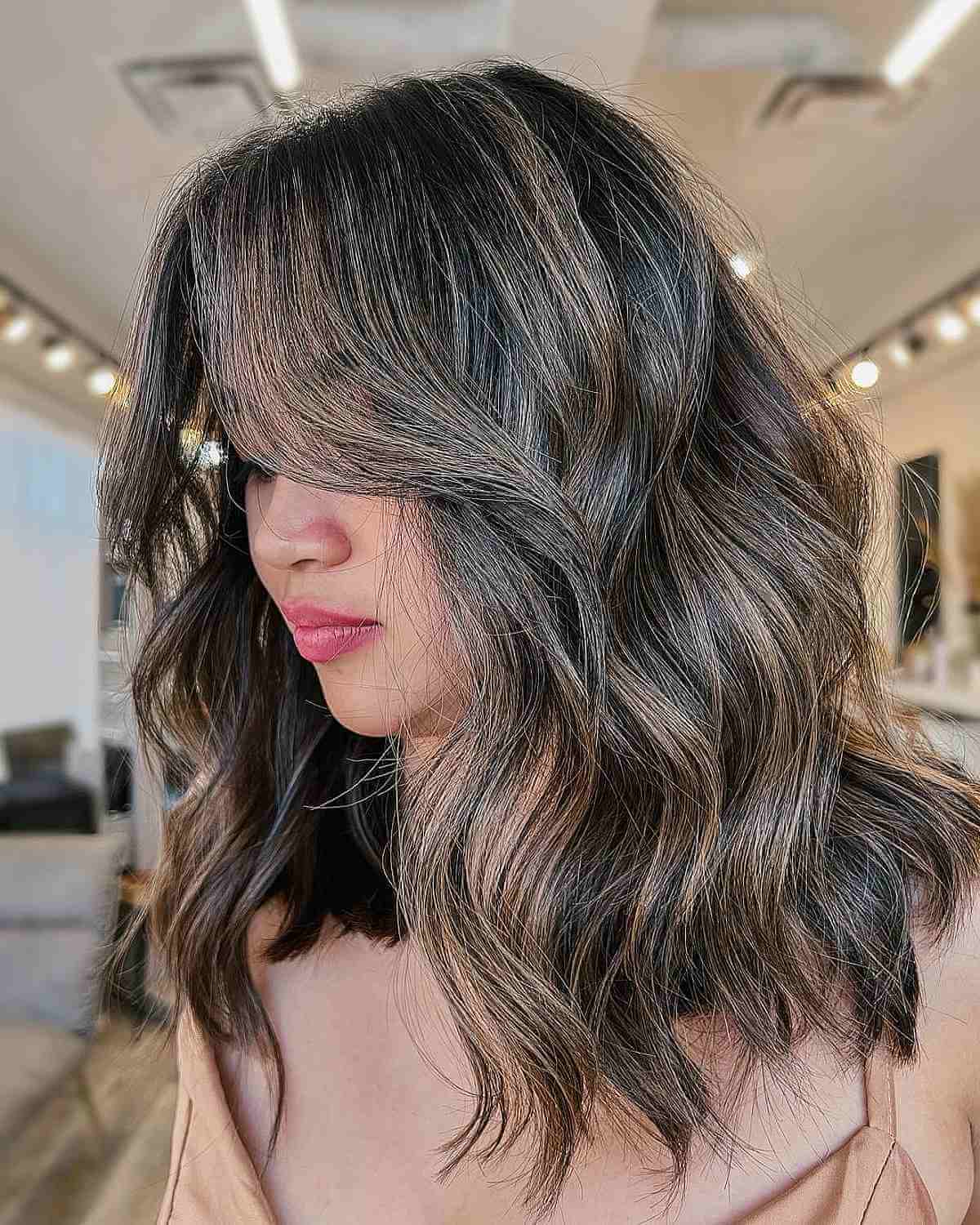 Soft Black and Brown Balayage