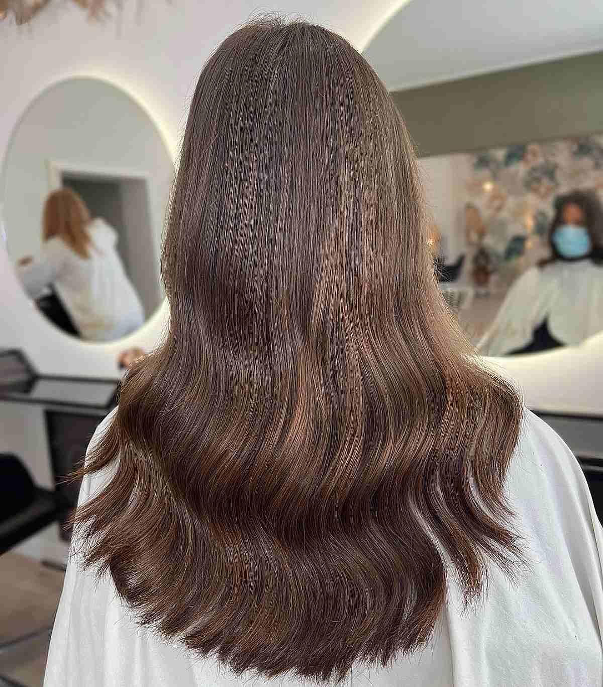 Soft Light Autumn Brown Hair