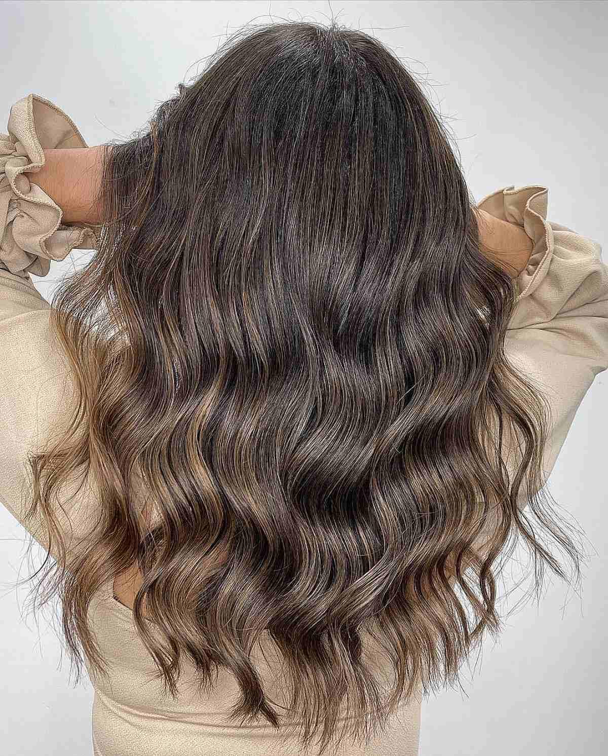 Soft Light Brown Ombre Balayage Highlights