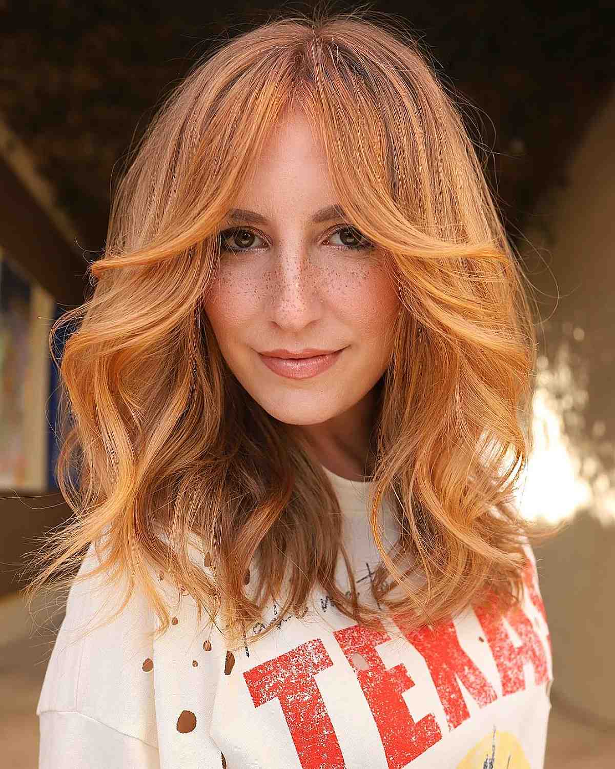 Stunning & Fiery Balayaged Copper